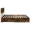 vidaXL Bed Frame with Drawer with Headboard Manual Engineered Wood