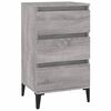 vidaXL Bedside Cabinet Grey Sonoma 40x35x70 cm Engineered Wood