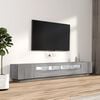 vidaXL 3 Piece TV Cabinet Set with LED Lights Grey Sonoma Engineered Wood