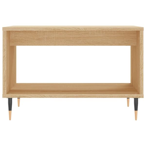 vidaXL Coffee Table Sonoma Oak 60x50x40 cm Engineered Wood