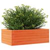 vidaXL Garden Planter Wax Brown 70x40x23 cm Solid Wood Pine