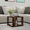 vidaXL Coffee Table Smoked Oak 40x40x30 cm Engineered Wood