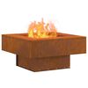 vidaXL Fire Pit Brown 60 x 60 x 30 cm Steel
