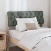 vidaXL Upholstered Headboard Dark Grey 90 cm Solid Pine Wood