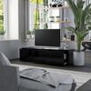 vidaXL TV Cabinet Black 120x34x30 cm Engineered Wood