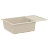 vidaXL Sink Beige 780 x 500 mm 80% Quartz and 20% Resin