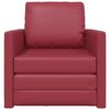 vidaXL Sofa Bed Wine Red 74 x 77 x 81 cm Artificial Leather