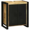 vidaXL Bathroom Furniture Set with Shelf 4 pcs Brown Soild Mango Wood