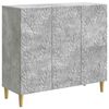 vidaXL Sideboard Concrete Grey 89 x 34.5 x 80 cm Engineered Wood