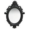 vidaXL Wall Mirror | Black | Polyurethane, Glass, Engineered wood | 56x76 cm