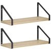 vidaXL Wall Shelves 2 pcs Sonoma Oak 40 x 16 x 15.5 cm