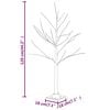 vidaXL LED White Birch Tree Warm White 48 LEDs 120 cm
