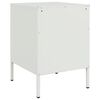 vidaXL Bedside Cabinets 2 pcs White 36x39x50.5 cm Steel