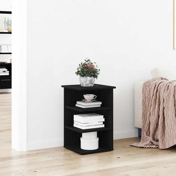 vidaXL Side Cabinet Black Oak 35 x 35 x 55 cm Engineered Wood