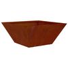 vidaXL Garden Planter Rusty 35 x 35 x 15 cm Weathering Steel