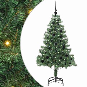 vidaXL Christmas Tree with 150 LEDs with Stand Green 150 cm PVC