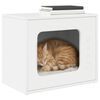 vidaXL Cat House Gloss White 51 x 30 x 42.5 cm Engineered Wood
