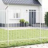 vidaXL Garden Fence White 1.7 x 1.5 m Powder-coated Steel