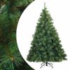 vidaXL Artificial Hinged Christmas Tree Green 240 cm PVC, steel