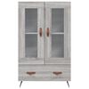 vidaXL Highboard Grey Sonoma 69.5x31x115 cm Engineered Wood