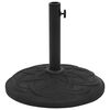 vidaXL Parasol Base Black Concrete Round 15 kg