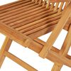 vidaXL 7 Piece Garden Dining Set Solid Teak Wood