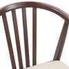 vidaXL Dining Chair 2 pcs Light Brown and Light Solid Rubberwood