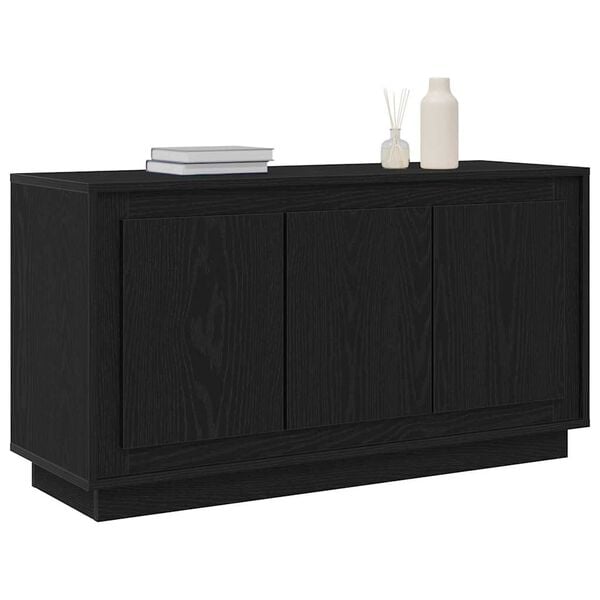 vidaXL Sideboard Black Oak 102 x 35 x 55 cm Engineered Wood