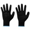 vidaXL Work Gloves 24 pcs Black 9 / L Polyester