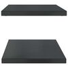 vidaXL Wall Shelves 2 pcs 100x40 cm Black Stainless Steel