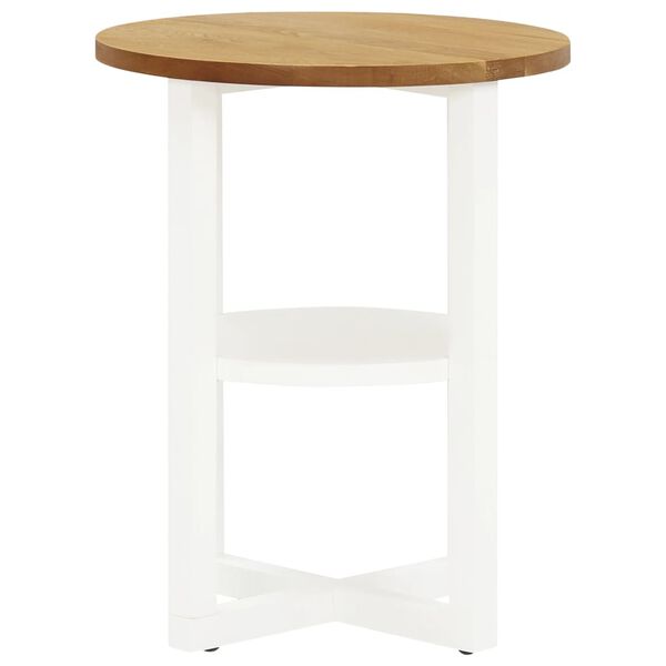 vidaXL Lamp Table 40x50 cm Solid Oak Wood