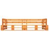 vidaXL Garden 2-Seater Pallet Sofa Honey Brown Wood