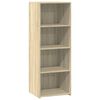vidaXL Highboard Sonoma Oak 45x41x124 cm Engineered Wood
