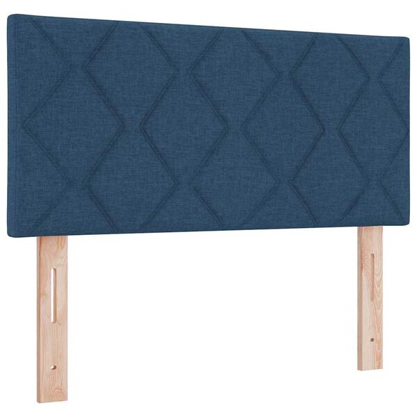 vidaXL Headboard with Headboard Blue 100 cm Faux Leather