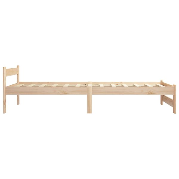 vidaXL Bed Frame without Mattress Solid Pine Wood 90x200 cm