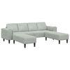 vidaXL Sofa Set Light grey Velvet