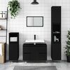 vidaXL Bathroom Cabinet Black 80x33x60 cm Engineered Wood