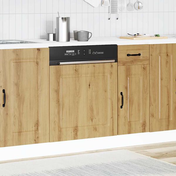 vidaXL Dishwasher Panel&nbsp;Kalmar&nbsp;Artisan Oak 60x1.5x67 cm Engineered Wood