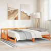 vidaXL Daybed without Mattress Wax Brown 90x190 cm Solid Wood Pine