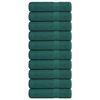 vidaXL Hand Towels 10 pcs Green 50x100 cm 360 gsm 100% Cotton