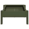 vidaXL Chicken Feeding Trough Olive Green 80 x 28 x 13.5 cm