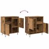 vidaXL Sideboard 2 pcs Old Wood 60 x 35 x 70 cm