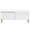 vidaXL Coffee Table High Gloss White 90x50x36.5 cm Engineered Wood