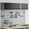 vidaXL Tool Cabinet Set with Shelf 5 pcs Black Powder-Coated Steel