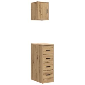 vidaXL Garage Cabinets 2 pcs Artisan Oak Engineered Wood