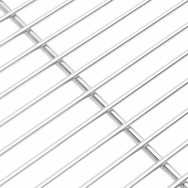 vidaXL Grill Grate Silver 47 x 32.5 cm Stainless Steel