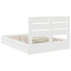 vidaXL Storage Bed with Headboard White 150 x 200 cm Engineered Wood