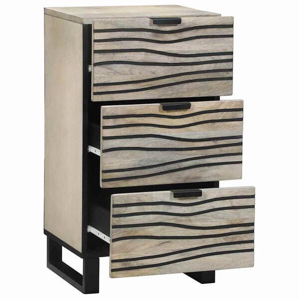 vidaXL Media Storage Cabinets & Racks White and Black 40 x 33 x 75 cm