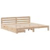 vidaXL Bed Frame without Mattress 180x200 cm Super King Solid Wood Pine