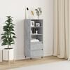 vidaXL Highboard Concrete Grey 40x36x110 cm Engineered Wood